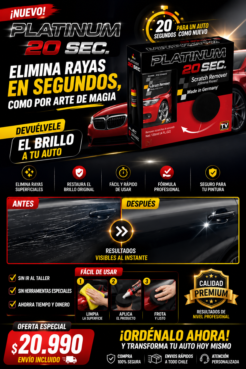 Crema Reparadora De Rayones Autos