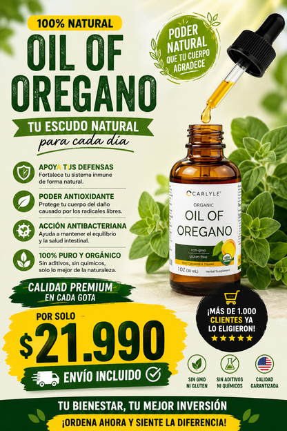 Aceite de Orégano Premium en Gotas